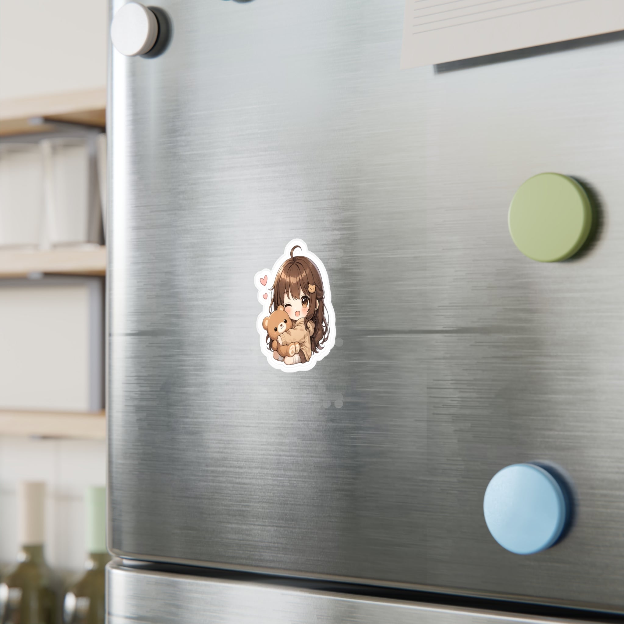 Chibi Teddy Bear Girl Sticker